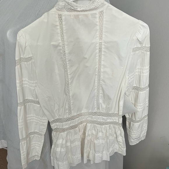 Maje Embroidered Poplin Blouse - Picture 6 of 8